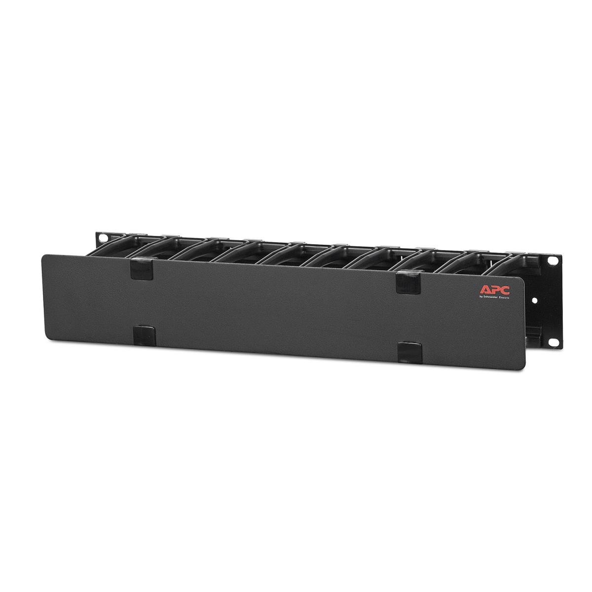 Horizontal Cable Manager 2u Single Side With Cover