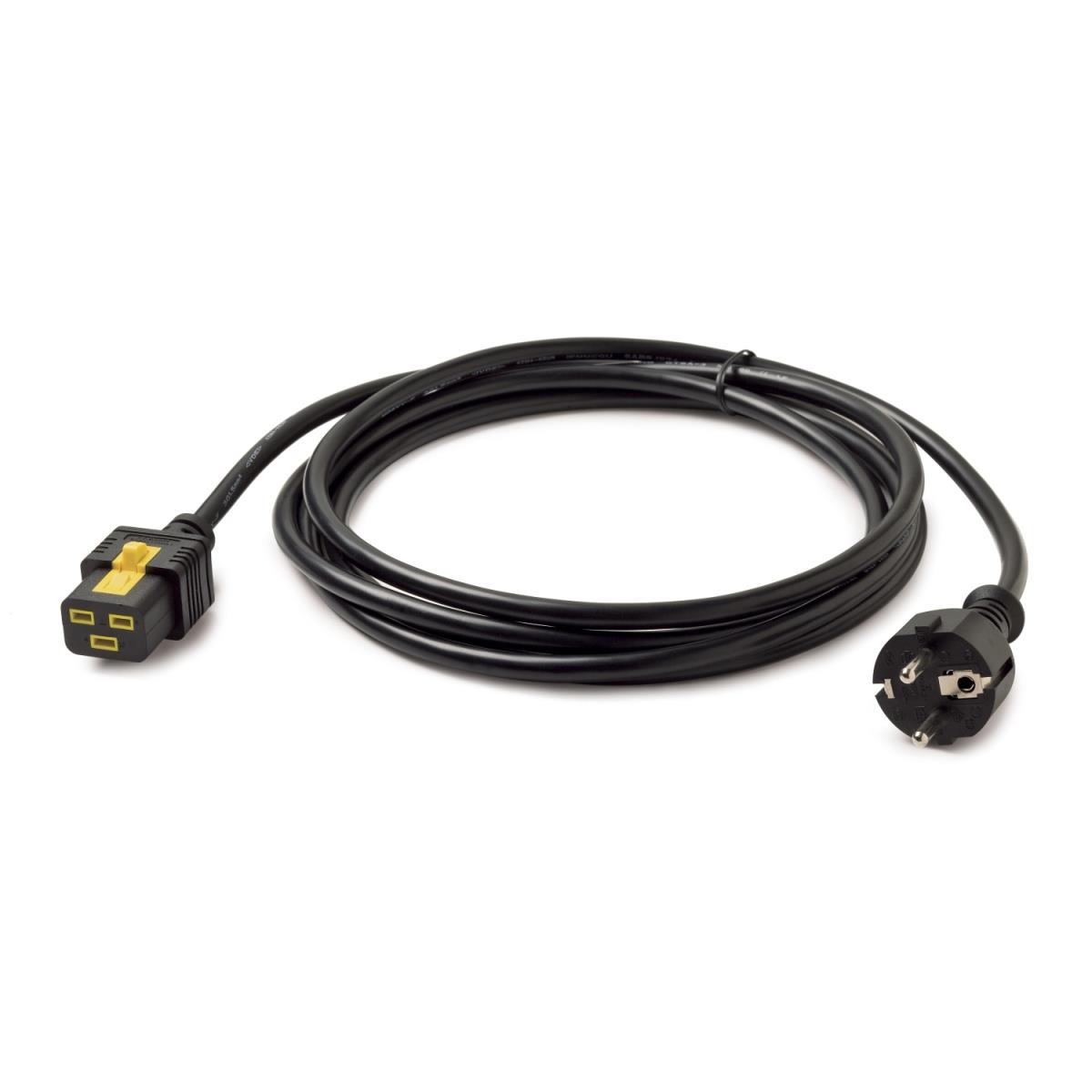 Power Cord/ Locking C19 To Cee/7 Schuko - 3.0m