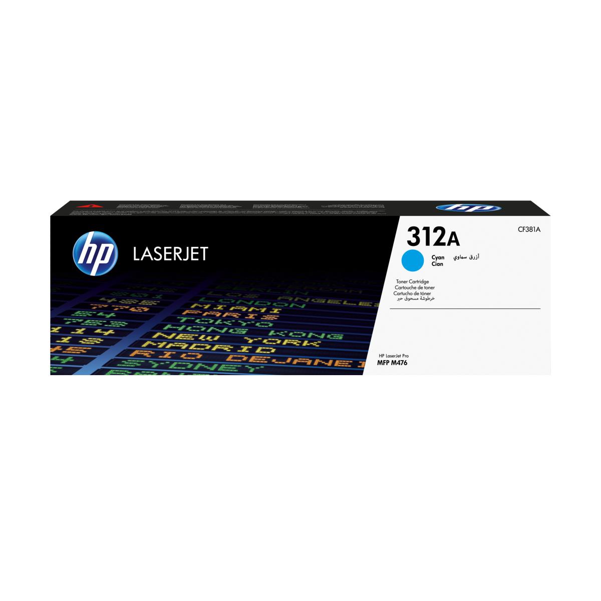 HP Toner Cartridge - NO 312A - 2.7k Pages - Cyan