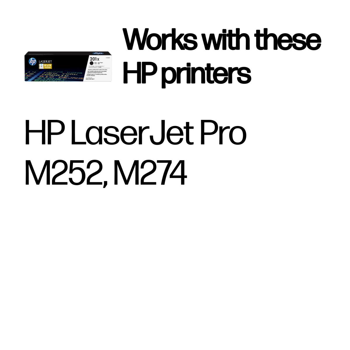 HP Toner Cartridge - No 201X - 2800 Pages - Black