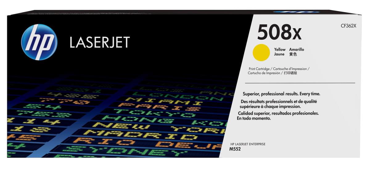 HP Toner Cartridge - No 508X - 9.5k Pages - Yellow
