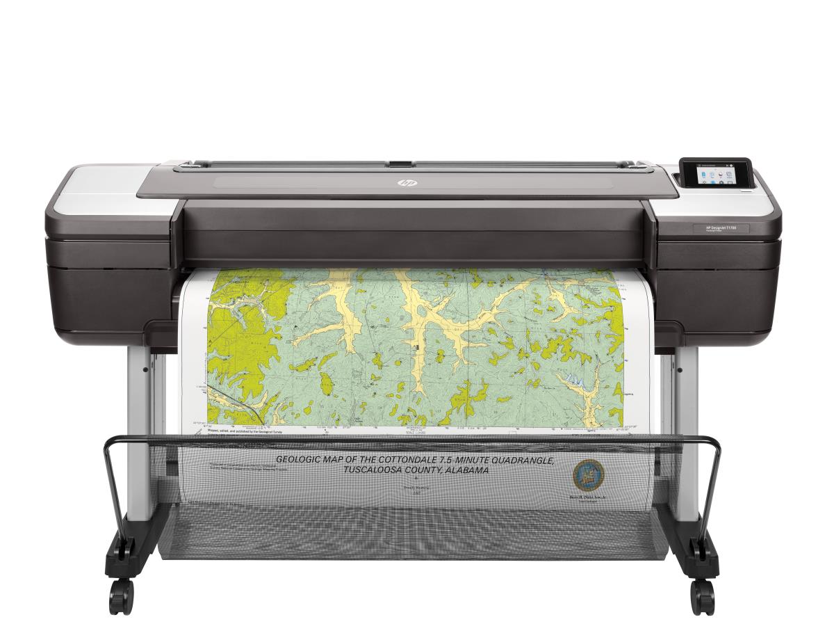 HP DesignJet T1700 PostScript - Color Printer - Inkjet - 44in - USB / Ethernet