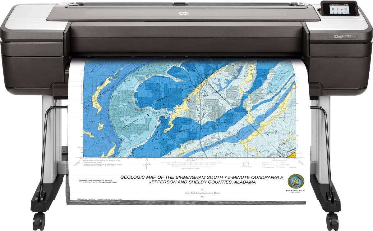 HP DesignJet T1700dr PostScript - Color Printer - Inkjet - 44in - USB / Ethernet