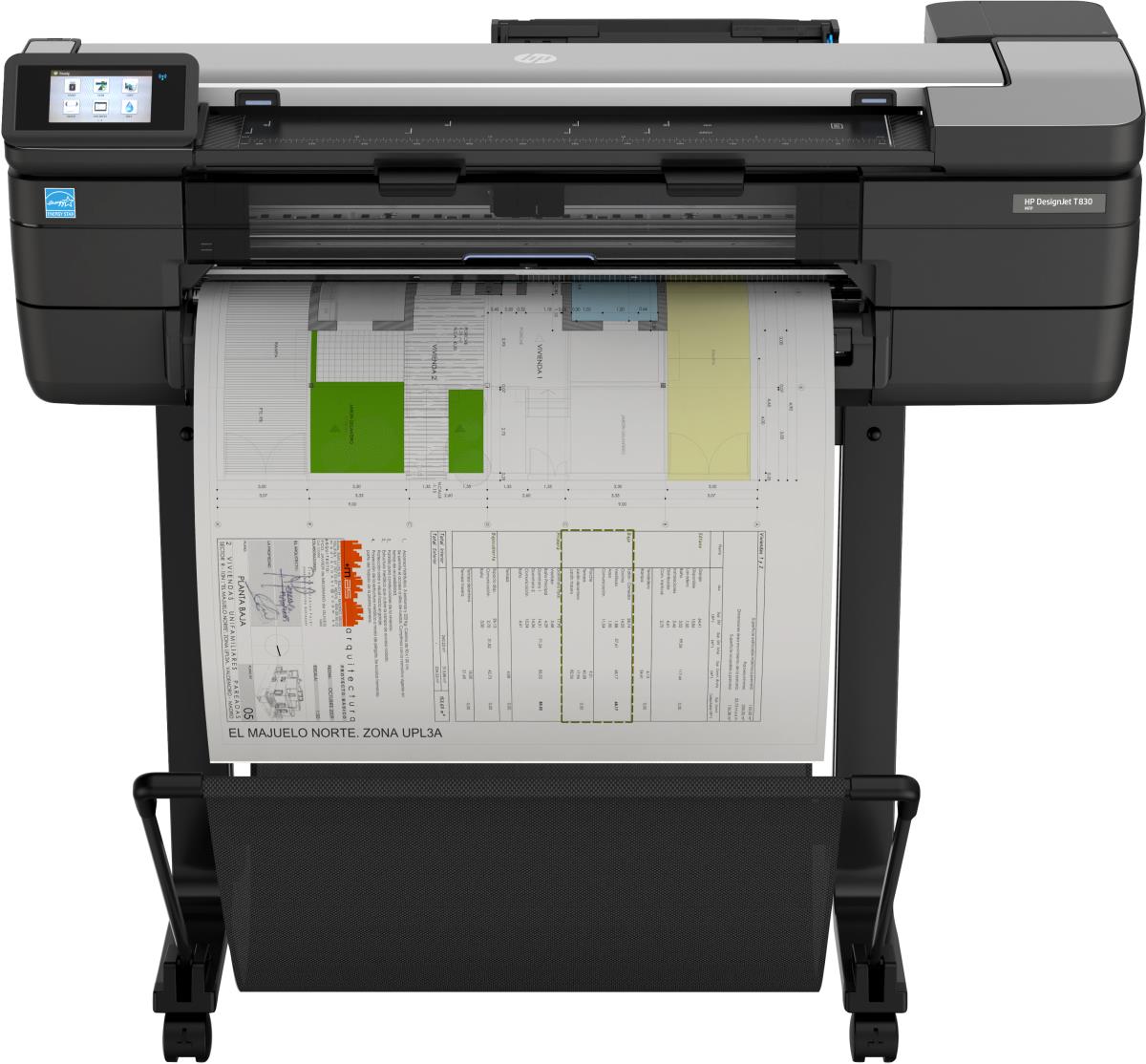HP DesignJet T830 - Color Multifunction Printer - Inkjet - 24in - Ethernet / Wi-Fi