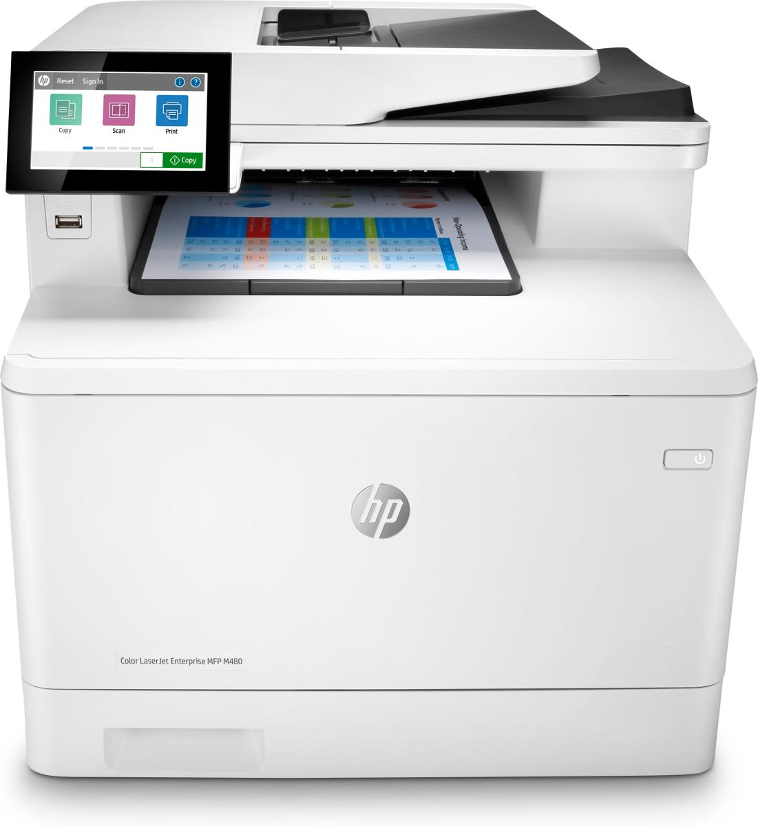 HP LaserJet Enterprise M480f - Color Multifunction Printer - Laser - A4 - USB / Ethernet