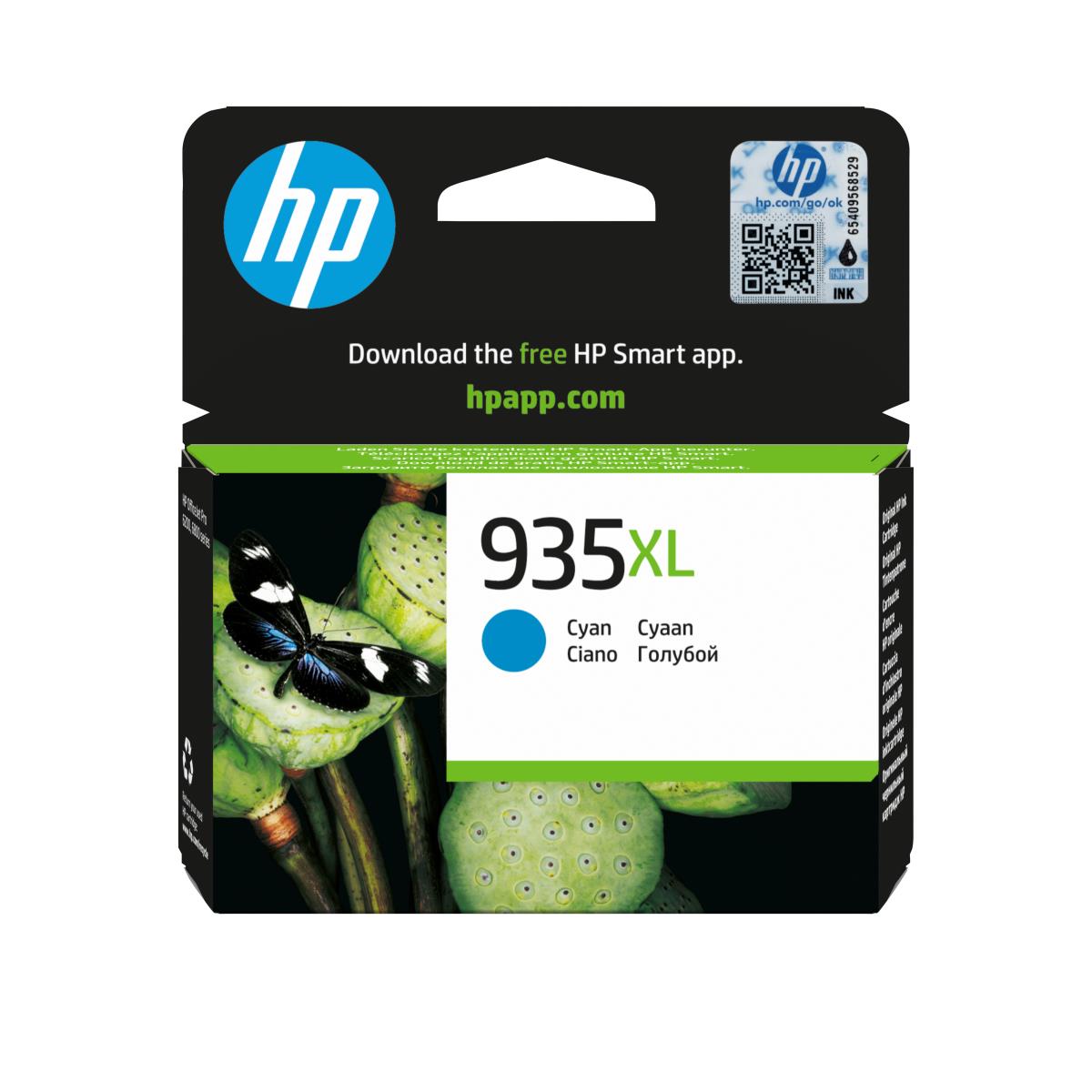HP Ink Cartridge - No 935XL - 825 Pages - Cyan
