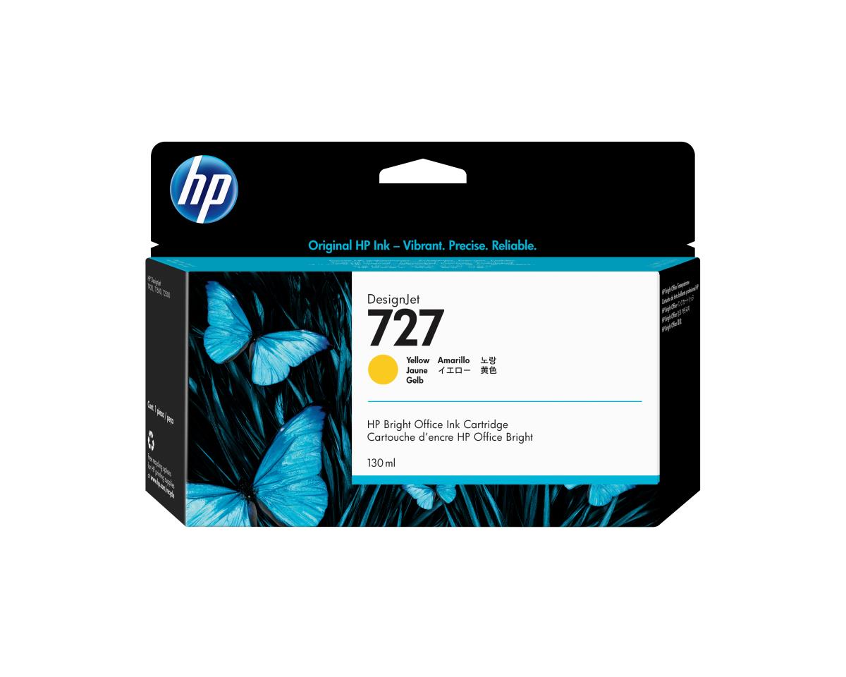 HP Ink Cartridge - No 727 - 130ml - Yellow