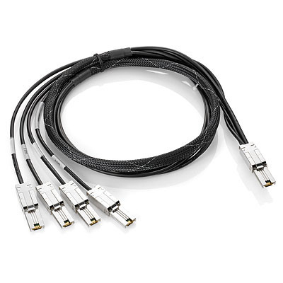 Mini SAS To 4x1 Mini SAS Cable Ext 2m