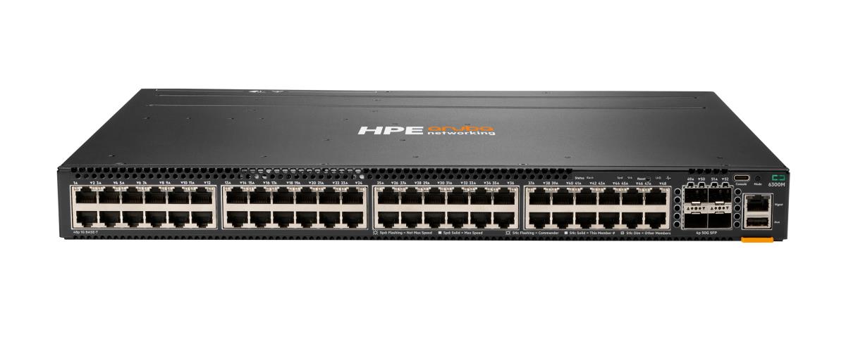Aruba 6300M 48-port 1GbE and 4-port SFP56 Switch