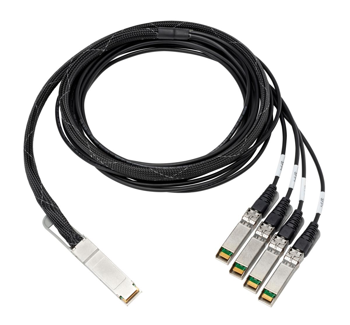 HPE 100GB QSFP28 to 4x25GB SFP28 3m Direct Attach Copper Cable (845416-B21)