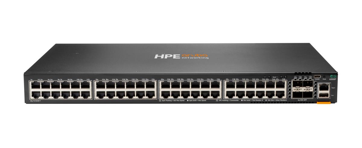 Aruba 6300F 48-port 1GbE and 4-port SFP56 Switch
