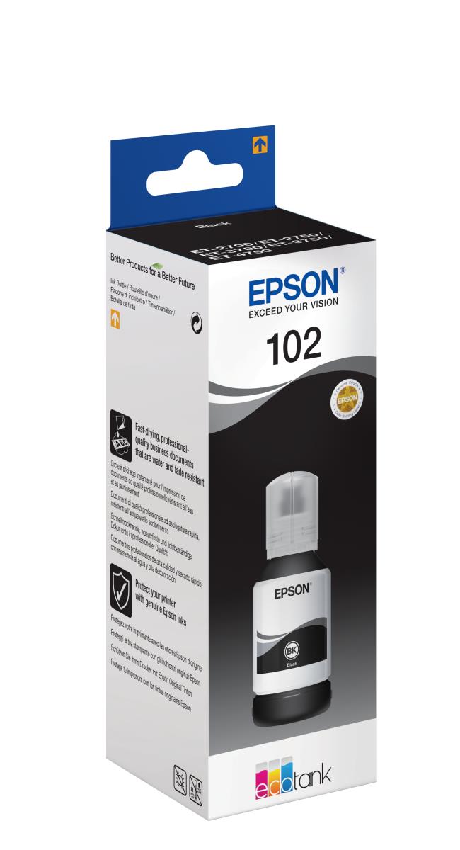 Ink Bottle - 102 Ecotank - 1 X 127ml Black