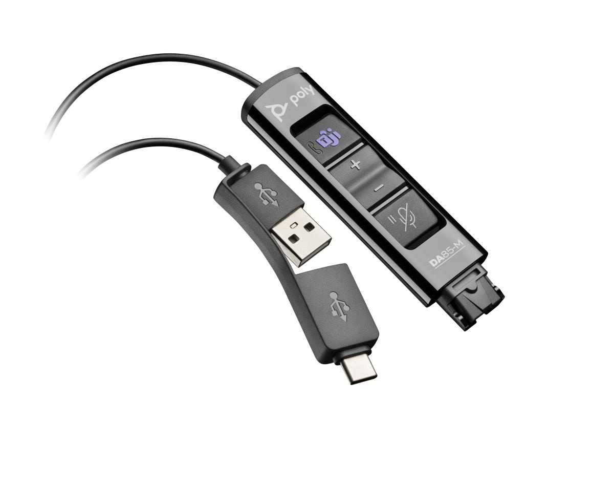 HP Da85-m Teams Certified USB To QD Smart Digital Headset Adaptor With Controls
