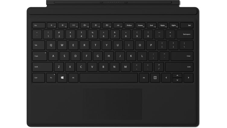 Surface Pro Type Cover With Fingerprint Id - Black - Span