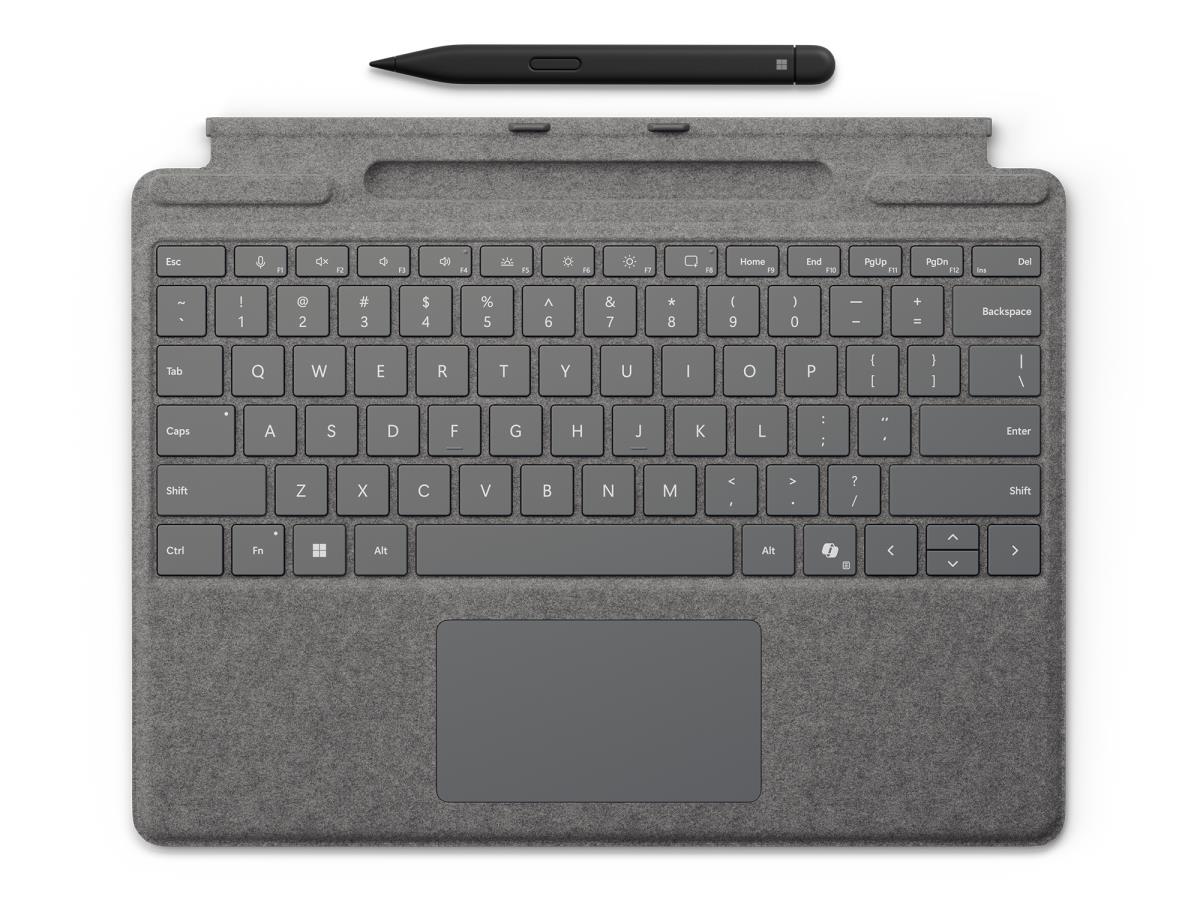 Surface Keyboard Copilot With Slim Pen - Platinum - Qwerty Int'l