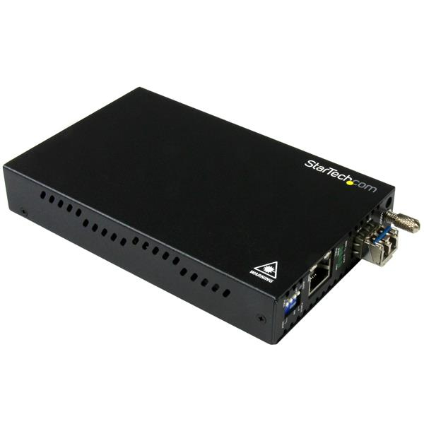 Gbe Fiber Media Converter 10km Fiber To Copper Lc Sm