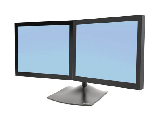 Dual Monitor Horizontal Stand Black