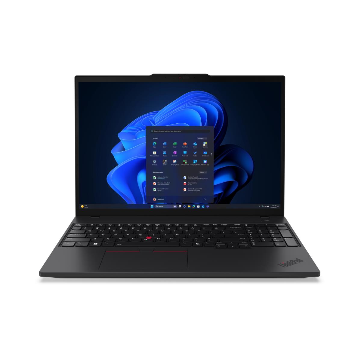 ThinkPad T16 Gen 4 (Intel) - 16in - Ultra 7 255U - 32GB Ram - 1TB SSD - Win11 Pro - Black - 3Y Premier / CO2 Offset 0.5 ton - Azerty Belgian