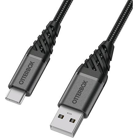 USB-C to USB-A Cable | Premium - Dark Ash (Black) - 1m