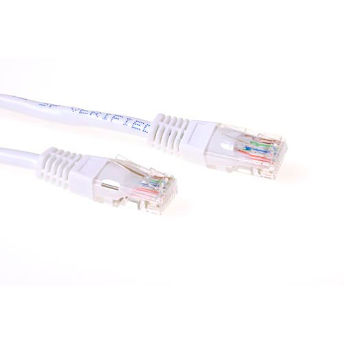 Patch cable - CAT5E - U/UTP - 50cm - White