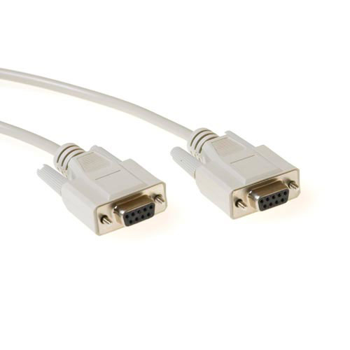 Serial Printer Cable 9 Pin D-sub Female - 9-pin D-sub Female 5m