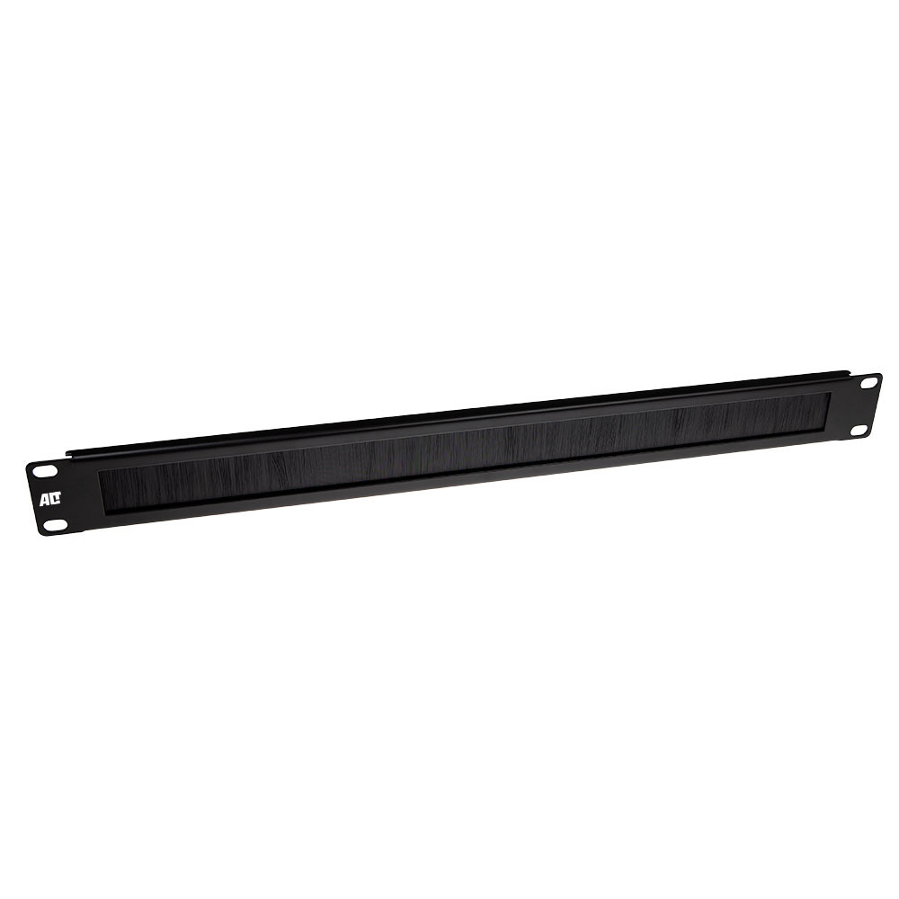 Cable Pass-through With Brush 1u Black
