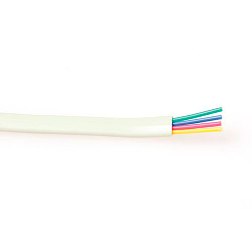 Modular Flatcable 4 Conductors White 100m