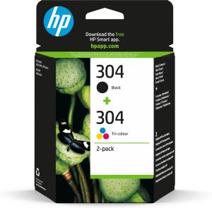 HP Ink Cartridge - No 304 - Black/Tri-colo - Combo Pack - Blister