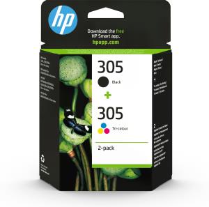 HP Ink Cartridge - No 305 - CMYK - 2 Pack - Blister
