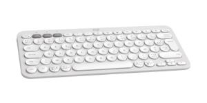 Pebble Keys 2 K380s - Compact Bluetooth Keyboard - Tonal White- Azerty French