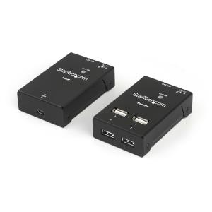 USB 2.0 Extender - Up To 130ft Over Cat5 - 165ft W/ CAT6 4 Port