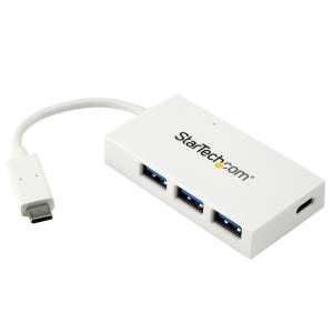 Hub 4-port USB 3.0 USB-c Hub - USB-c To 1x USB-c And 3x USB-a - - White