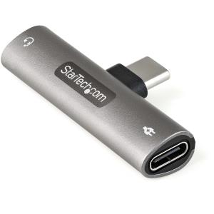 USB C Audio + Charge Adapter 3.5mm Headset Jack + Pd Charging