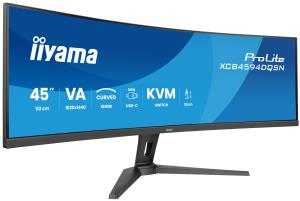 Desktop USB-C Monitor - ProLite XCB4594DQSN-B1 - 45in Curved 1500R - 5120x1440 (DQHD) - Black