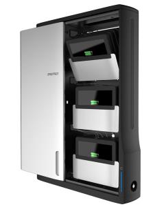 Zip12 Charging Wall Mount Storage Cabinet (black/silver) Eu