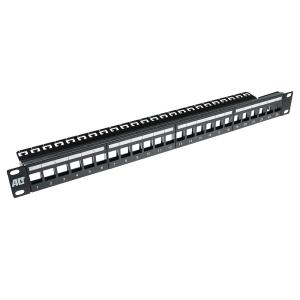 24 Port Keystone-jack Patchpanel Without Connectors